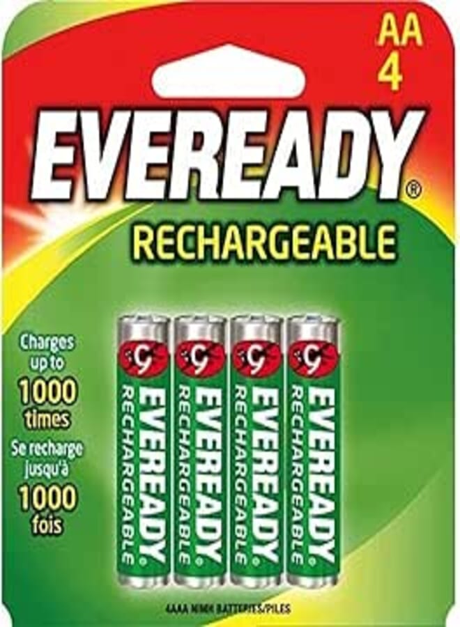 EVEREADY Rechargeable AA Batteries (1000 AV)